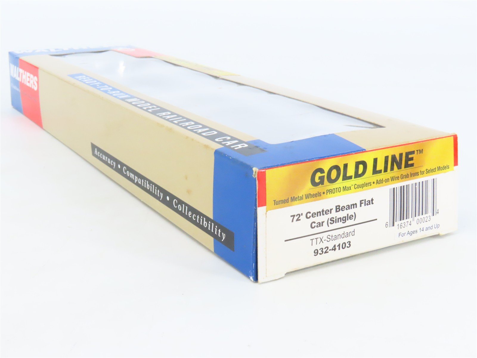 HO Scale Walthers Gold Line 932-4103 TTZX 72' Center Beam Flat Car #87693