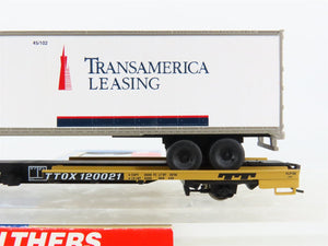 HO Scale Walthers 932-39811 TTOX Trailer Train Front Runner #120021 w/ Trailer