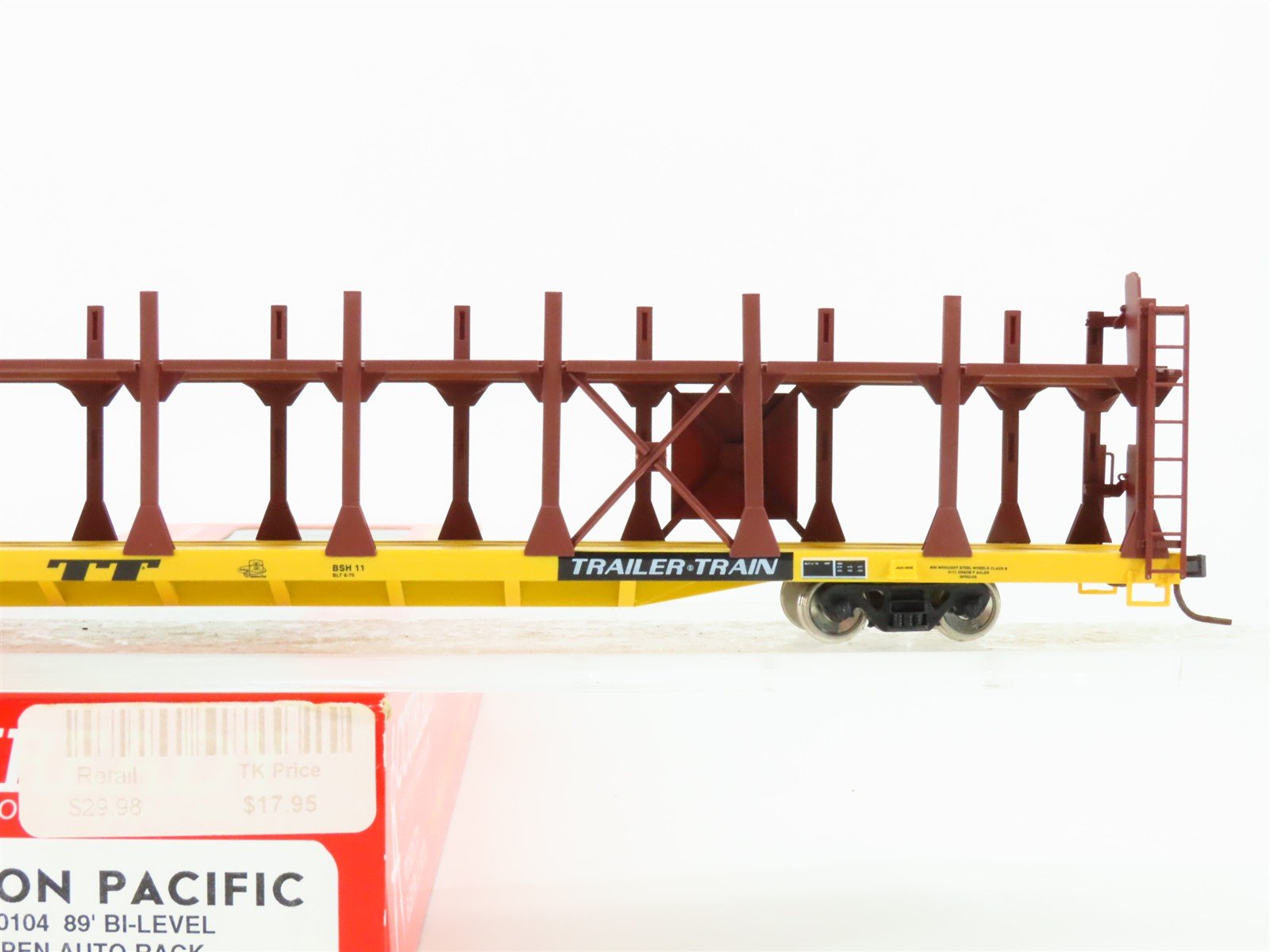 HO Accurail Accuready 80104 TTBX UP Union Pacific 89' Bi-Level Auto Rack #962897