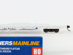 HO Scale Walthers Mainline 910-5301 ATSF Santa Fe Railroad 60' Flat Car #293236
