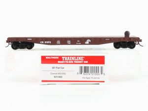 HO Scale Walthers Trainline 931-602 CR Conrail 50' Flat Car #31092