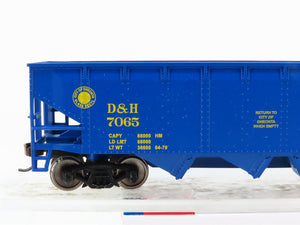 HO Scale Walthers Trainline 931-1420 D&H Delaware & Hudson 4-Bay Hopper #7065