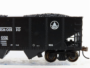 HO Scale Bachmann Silver Series 19503 B&O Baltimore & Ohio 2-Bay Hopper #723032