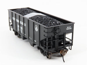 HO Scale Bachmann Silver Series 19503 B&O Baltimore & Ohio 2-Bay Hopper #723032