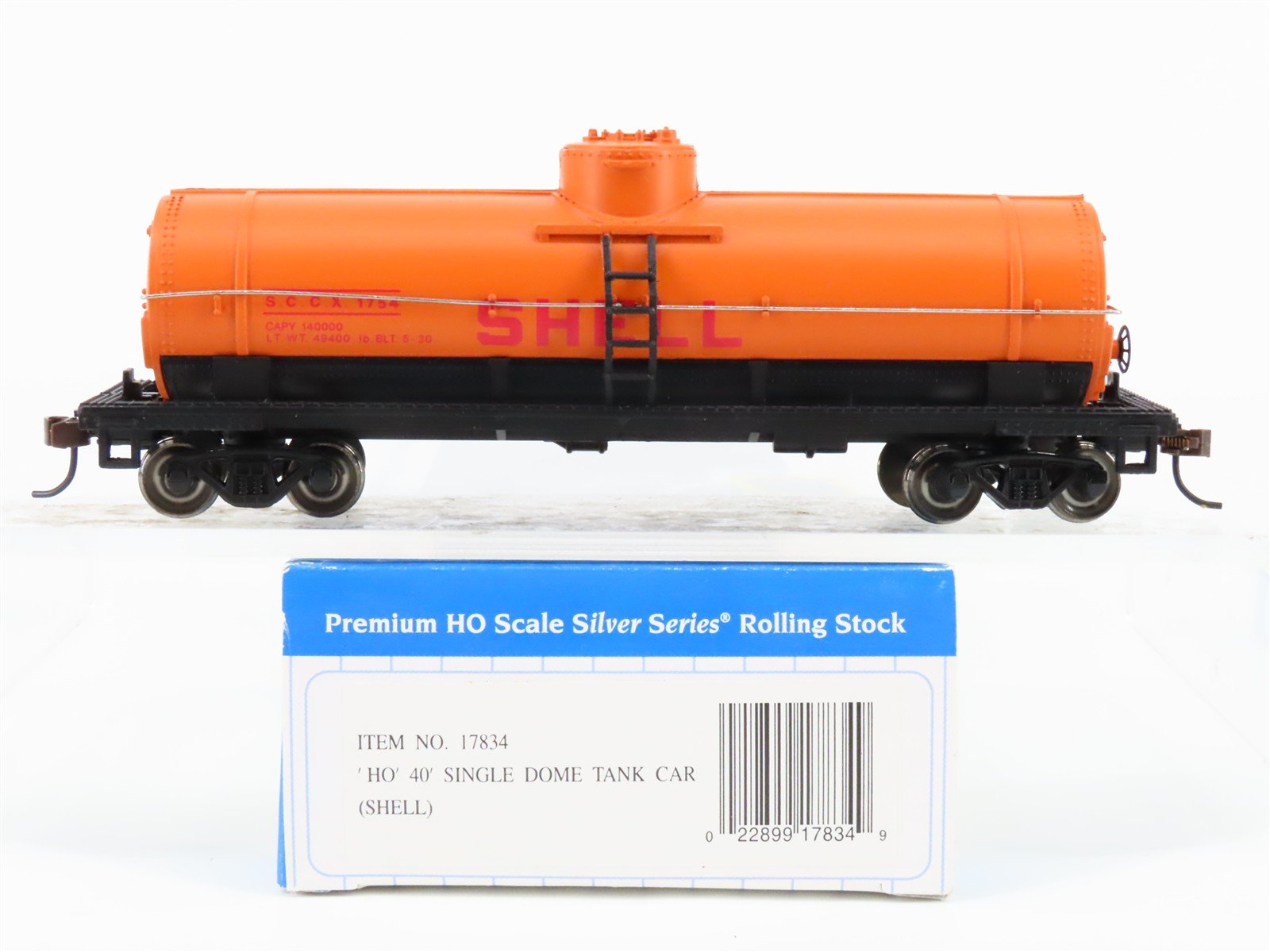 HO Scale Bachmann Silver Series 17834 SCCX Shell 40' Single Dome Tank Car #1754