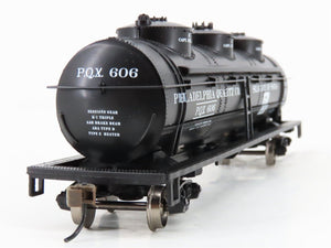 HO Bachmann Silver Series 17128 PQX Philadelphia Quartz Triple Dome Tank Car 606