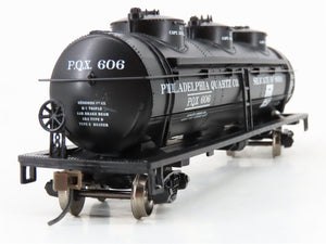 HO Bachmann Silver Series 17128 PQX Philadelphia Quartz Triple Dome Tank Car 606