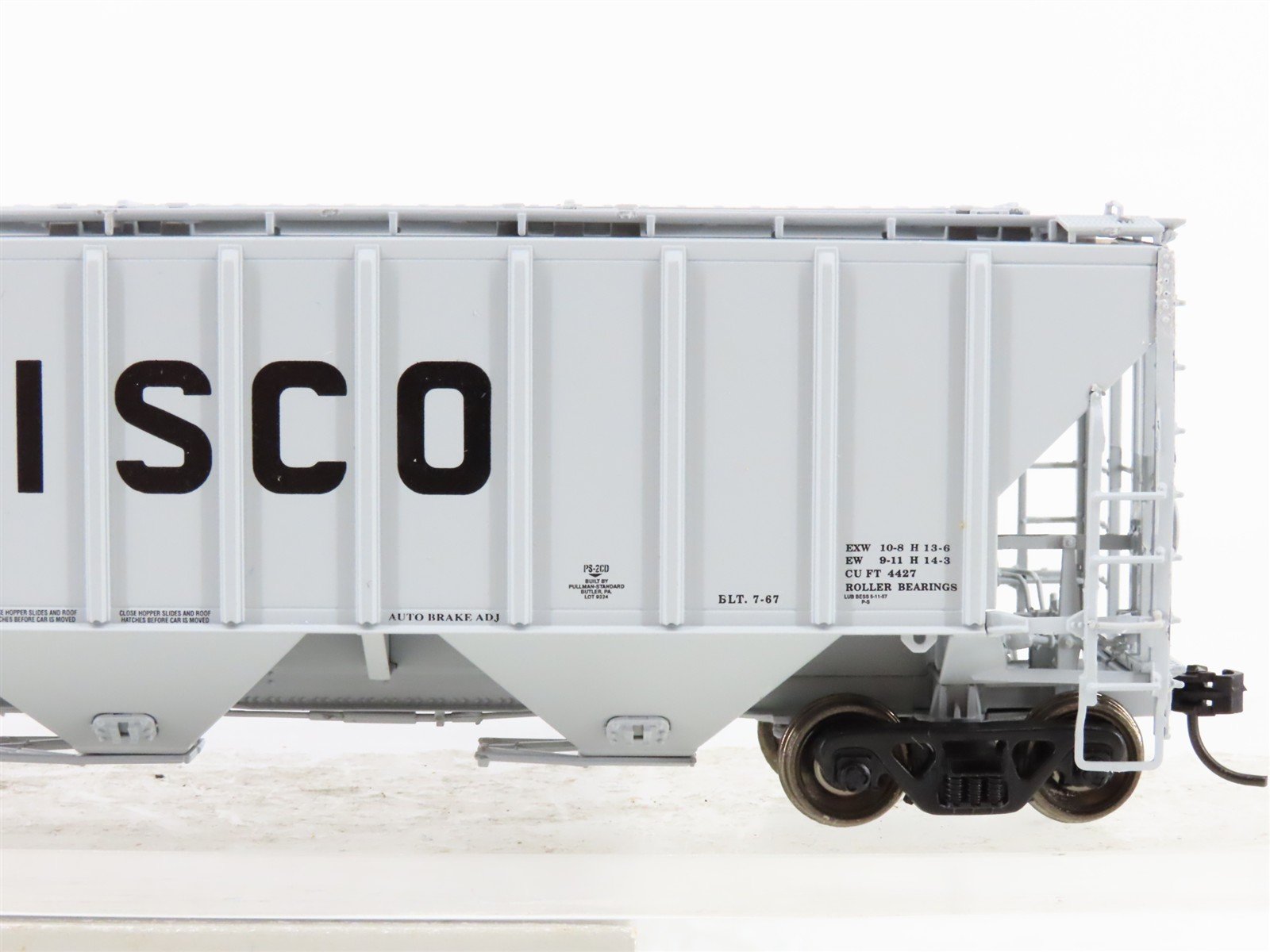 HO Scale PROTO 2000 23388 SLSF Frisco Railroad 3-Bay Covered Hopper #79012