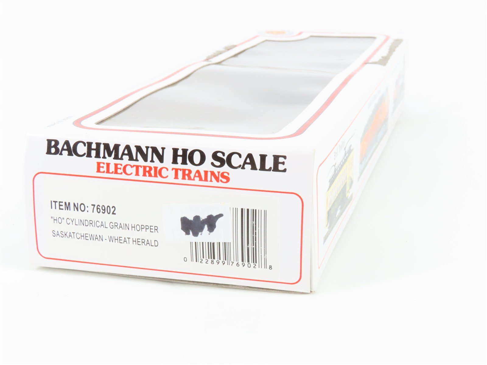 HO Scale Bachmann 76902 SKNX Saskatchewan 4-Bay Cylindrical Grain Hopper #397387