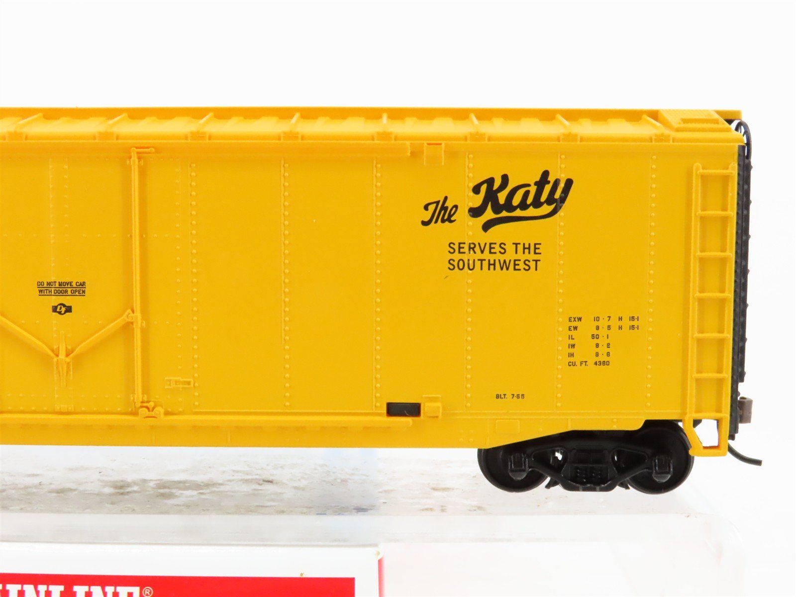 HO Walthers Trainline 931-674 GARX MKT The Katy 50' Plug Door Box Car #50843