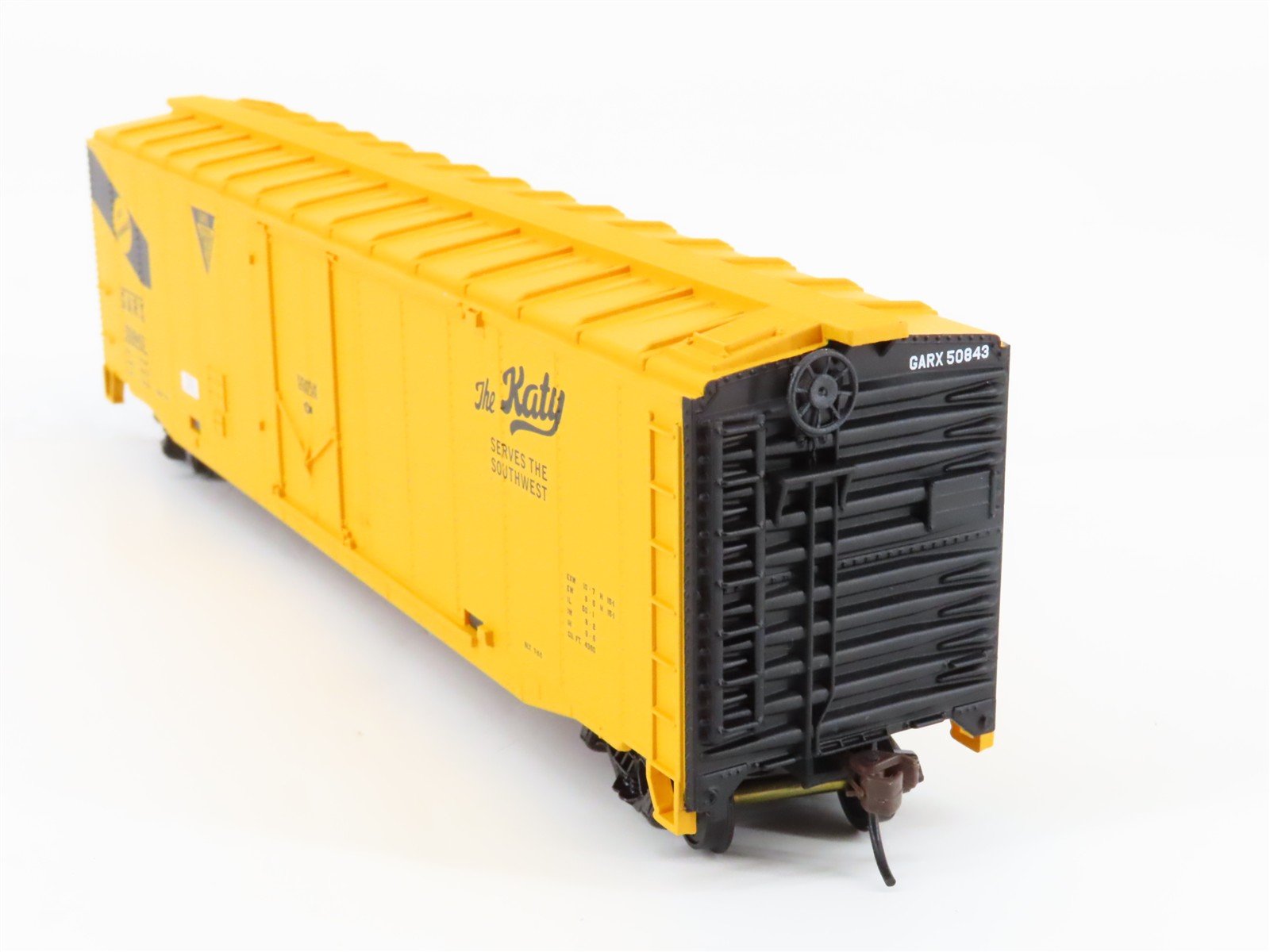 HO Walthers Trainline 931-674 GARX MKT The Katy 50' Plug Door Box Car #50843