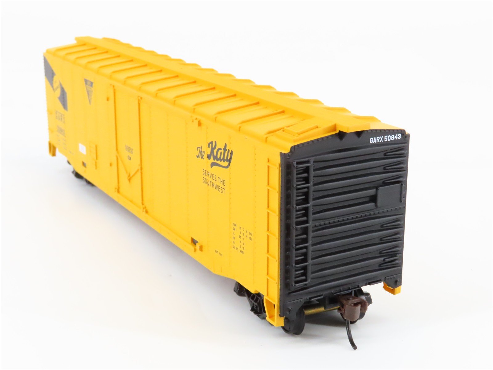 HO Walthers Trainline 931-674 GARX MKT The Katy 50' Plug Door Box Car #50843