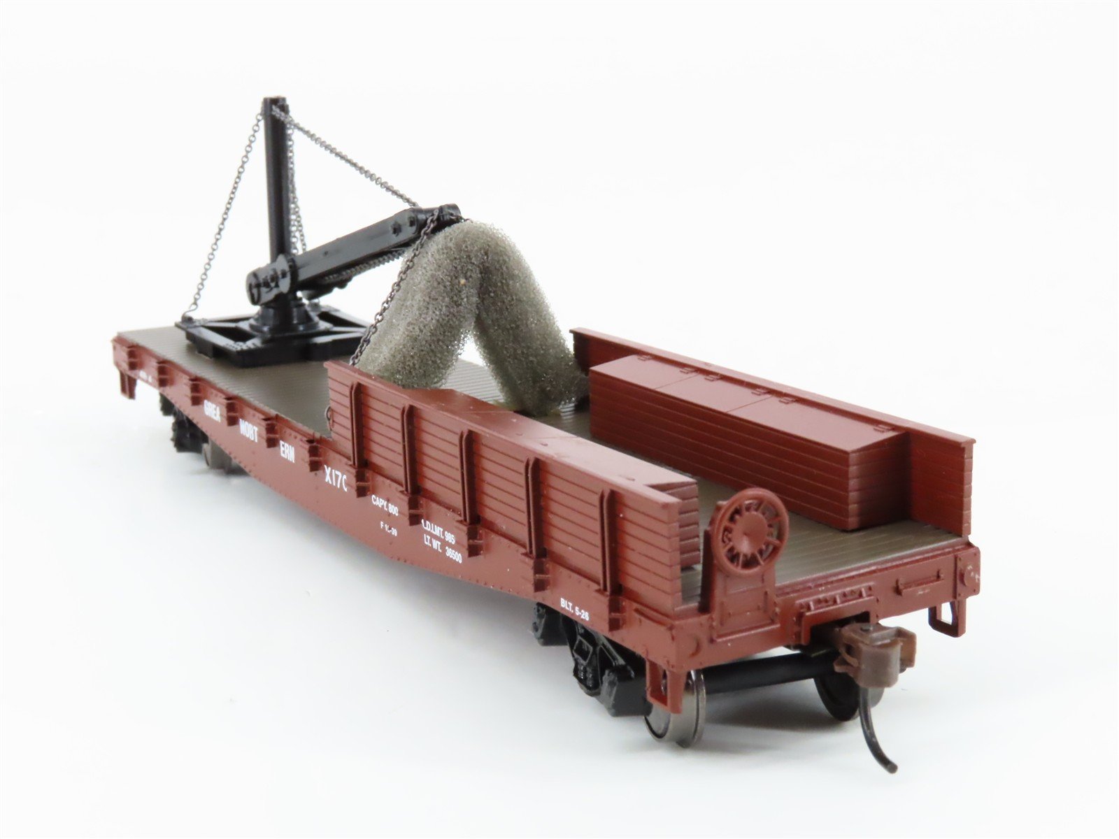 HO Scale Athearn 92235 GN Great Northern Railroad Derrick Car #X1701