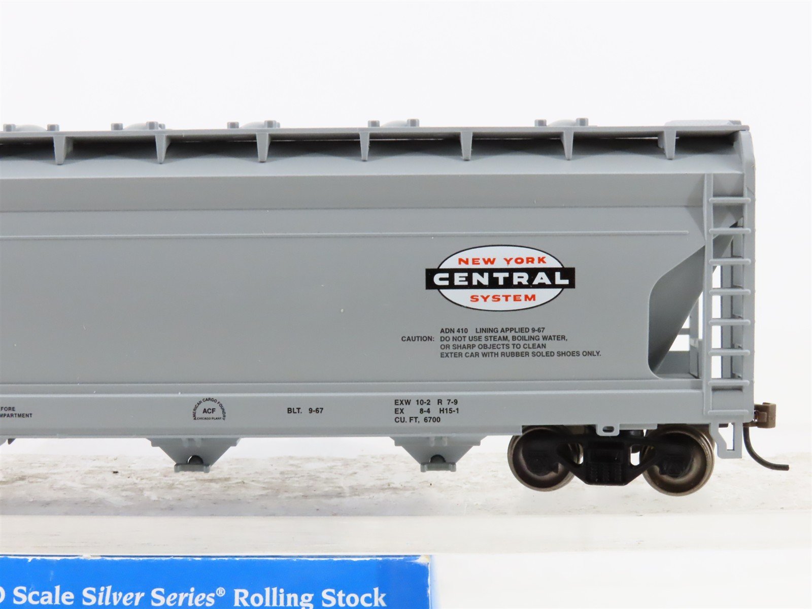 HO Scale Bachmann Silver Series 17523 NYC New York Central 4-Bay Hopper #892133