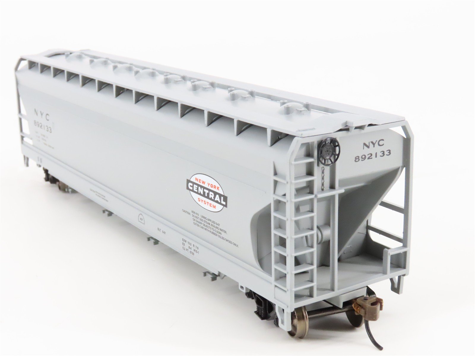 HO Scale Bachmann Silver Series 17523 NYC New York Central 4-Bay Hopper #892133
