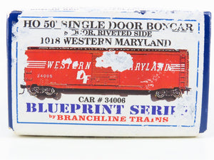 HO Scale Branchline Blueprint Series Kit 1018 WM Western Maryland Box Car #34006