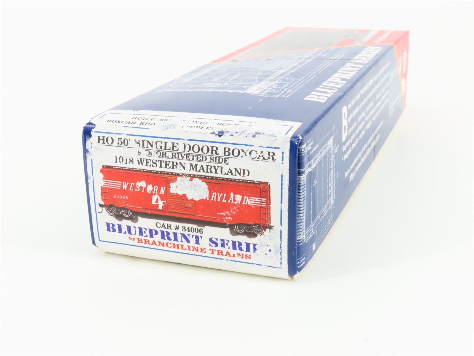 HO Scale Branchline Blueprint Series Kit 1018 WM Western Maryland Box Car #34006