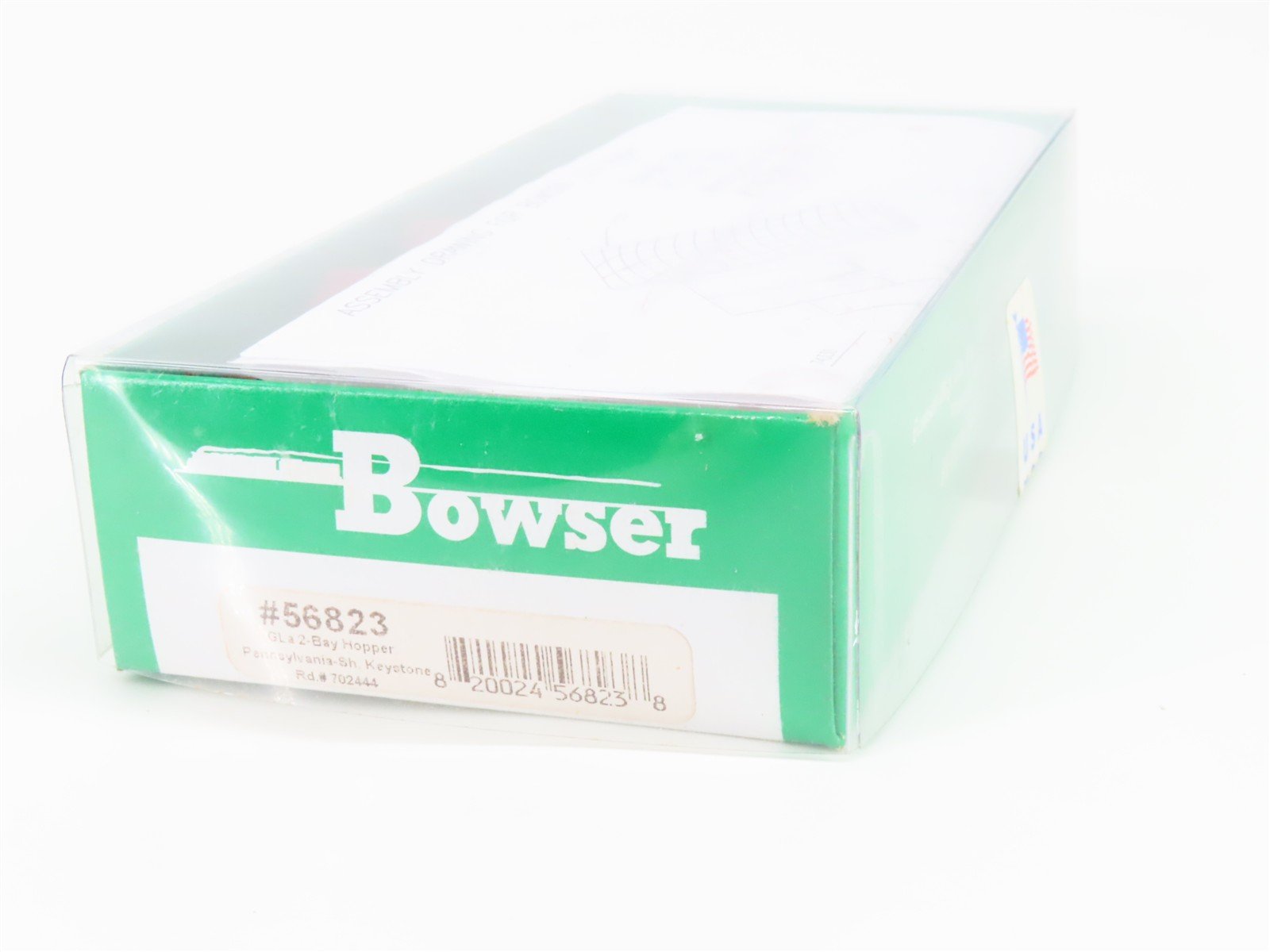 HO Scale Bowser Kit 56823 PRR Pennsylvania Railroad 2-Bay Hopper #702444