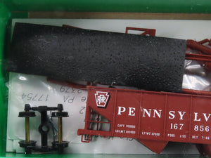 HO Scale Bowser Kit 56820 PRR Pennsylvania Railroad 2-Bay Hopper #167856 -Sealed