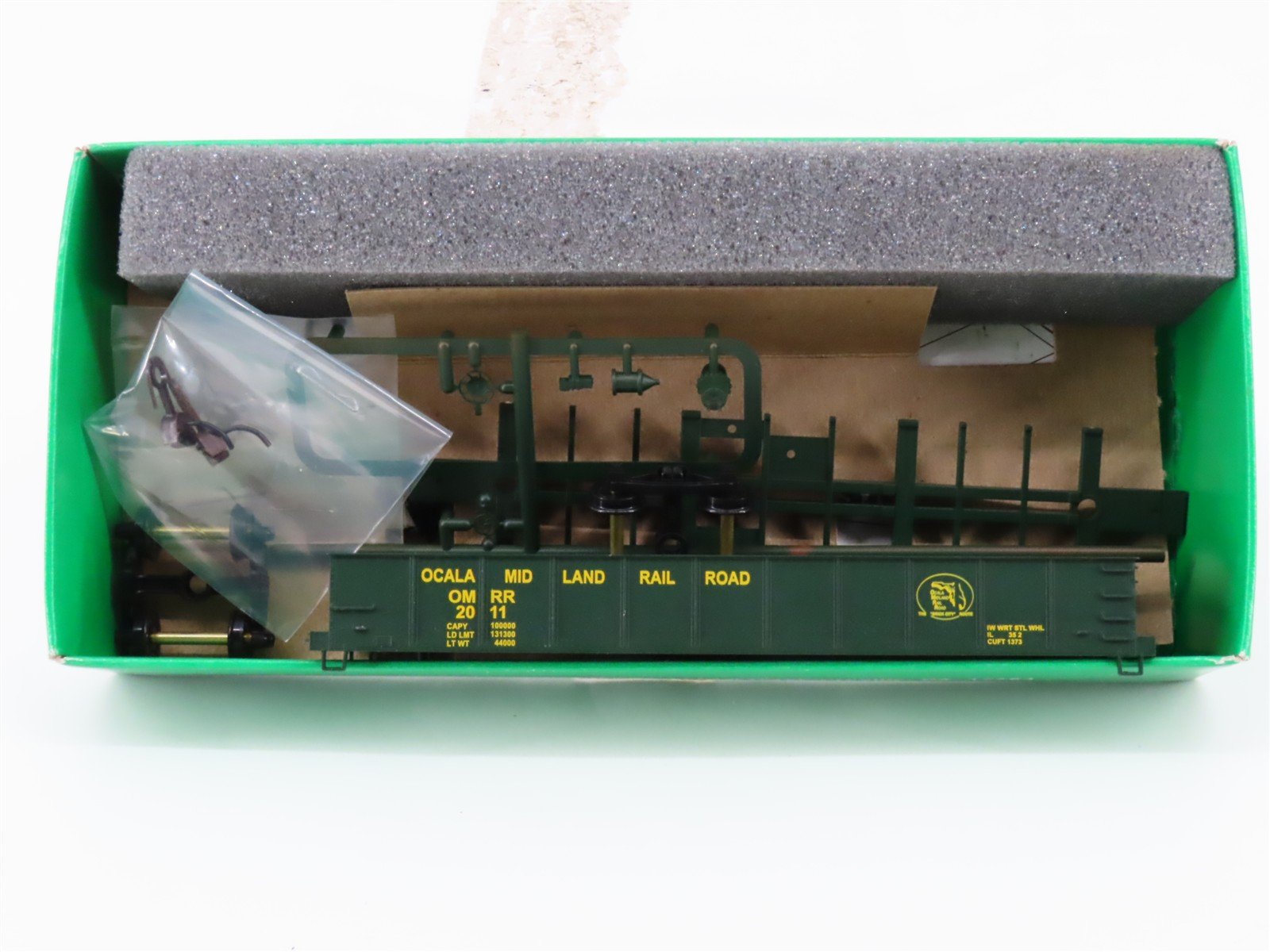 HO Scale Bowser Kit OMRR Ocala Midland Railroad 40' Open Gondola #2011
