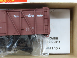 HO Scale Accurail Kit #7008.1 D&RGW Rio Grande Railroad 40' Wood Box Car #67398