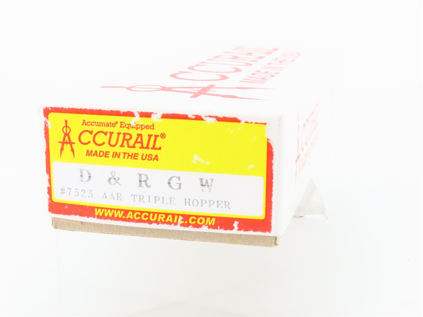 HO Scale Accurail Kit #7525 D&RGW Rio Grande Railroad 3-Bay Open Hopper #24865