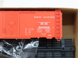 HO Scale Accurail Kit #3530.1 NH New Haven 40' Single Door Steel Box Car #36589