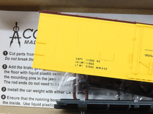HO Scale Accurail Kit #8595 Data Yellow 40' Steel Reefer