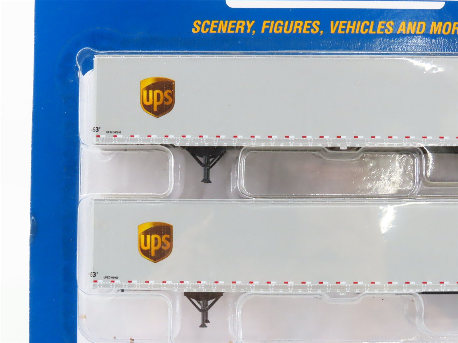 HO Scale Walthers Scene Master 949-2460 UPS Freight 53' Trailers 2-Pack Sealed