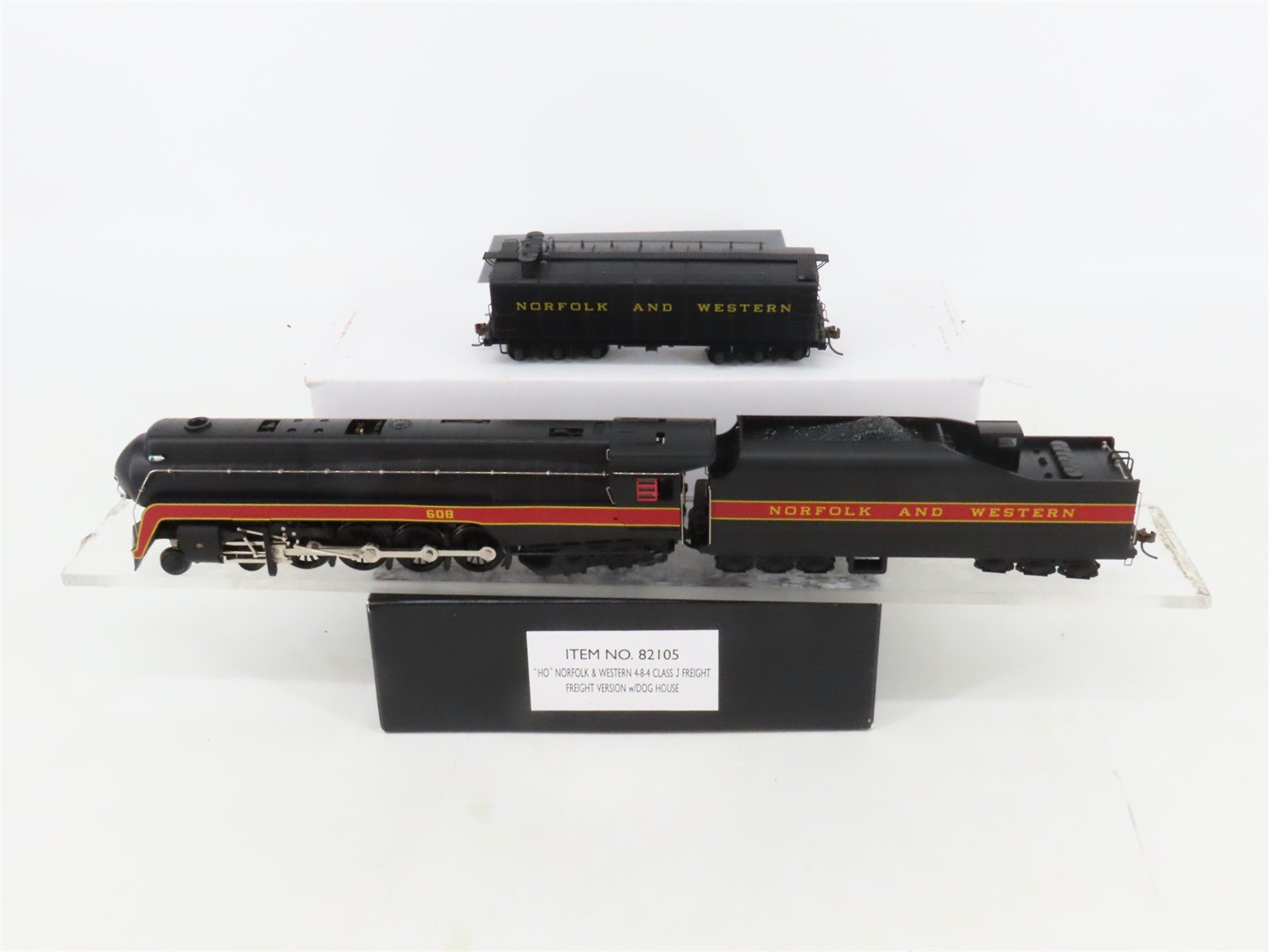HO Scale Bachmann 82105 N&W Norfolk & Western 4-8-4 J Class Steam Loco #608