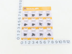 N Bachmann 42534 Friction Bearing Freight Trucks w/ Knuckle Couplers - 12 Pairs