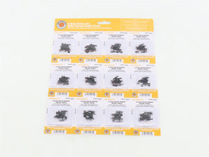 N Bachmann 42535 Roller Bearing Freight Trucks w/ Knuckle Couplers - 12 Pairs