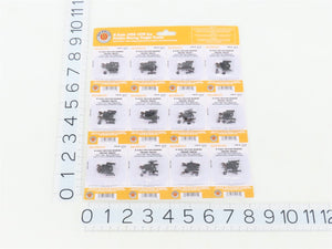 N Bachmann 42534 Friction Bearing Freight Trucks w/ Knuckle Couplers - 16 Pairs