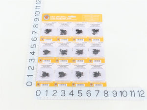 N Bachmann 42534 Friction Bearing Freight Trucks w/ Knuckle Couplers - 12 Pairs