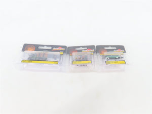 LOT of 3 N Scale Woodland Scenics AutoScenes: Pushing Car, Haulin', & Logging
