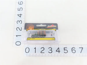 LOT of 3 N Scale Woodland Scenics AutoScenes: Pushing Car, Haulin', & Logging
