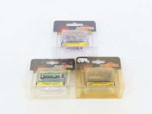 LOT of 3 N Woodland Scenics AutoScenes: Pushing Car, Produce, & Lumpy's Coal