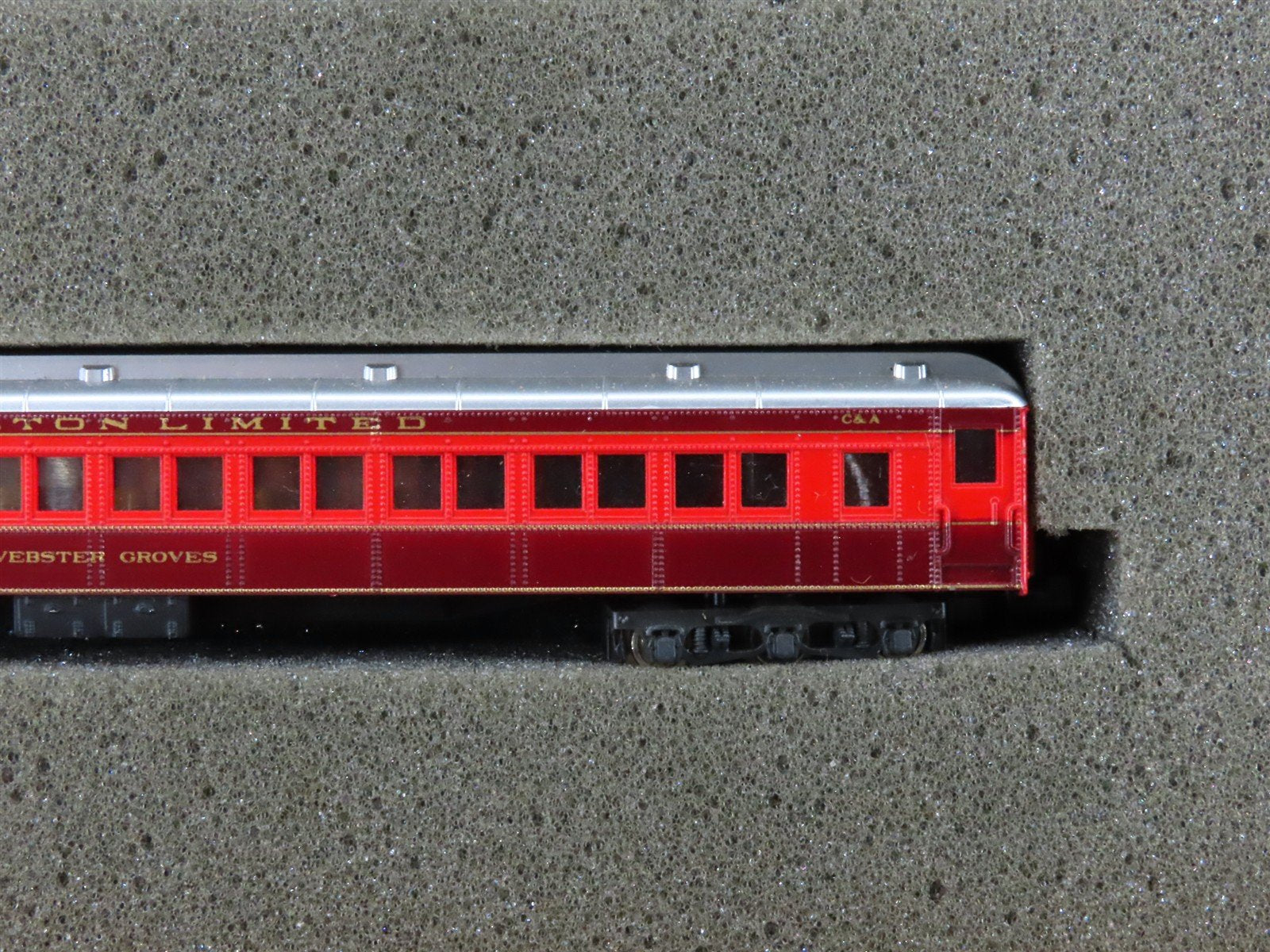 N Scale Con-Cor New Alton Limited Steam Passenger 6-Car Set