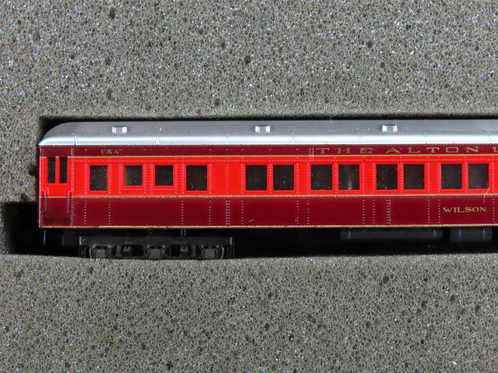 N Scale Con-Cor New Alton Limited Steam Passenger 6-Car Set
