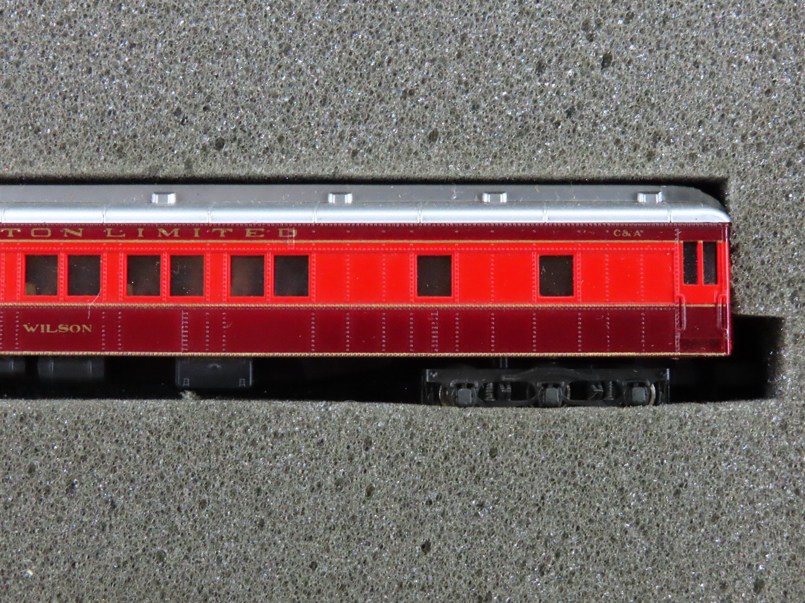 N Scale Con-Cor New Alton Limited Steam Passenger 6-Car Set