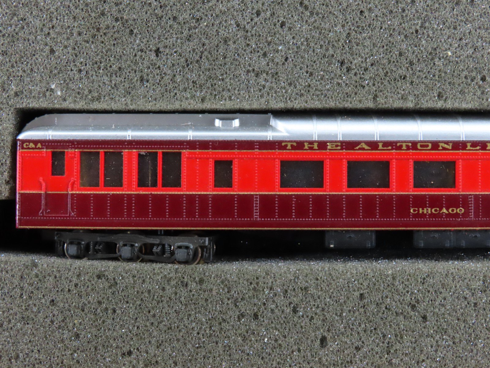 N Scale Con-Cor New Alton Limited Steam Passenger 6-Car Set
