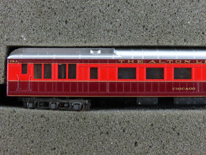 N Scale Con-Cor New Alton Limited Steam Passenger 6-Car Set