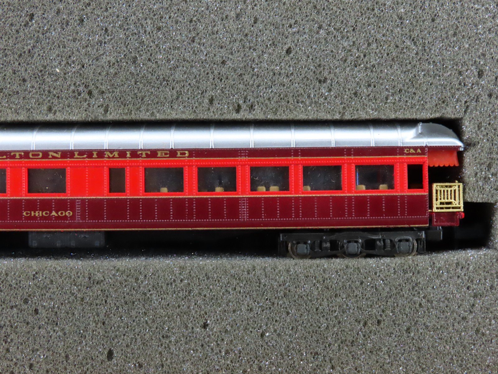 N Scale Con-Cor New Alton Limited Steam Passenger 6-Car Set
