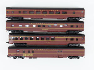 N Scale Con-Cor PRR Pennsylvania 85' Baggage, Obs, Coach Passenger 4-Car Set