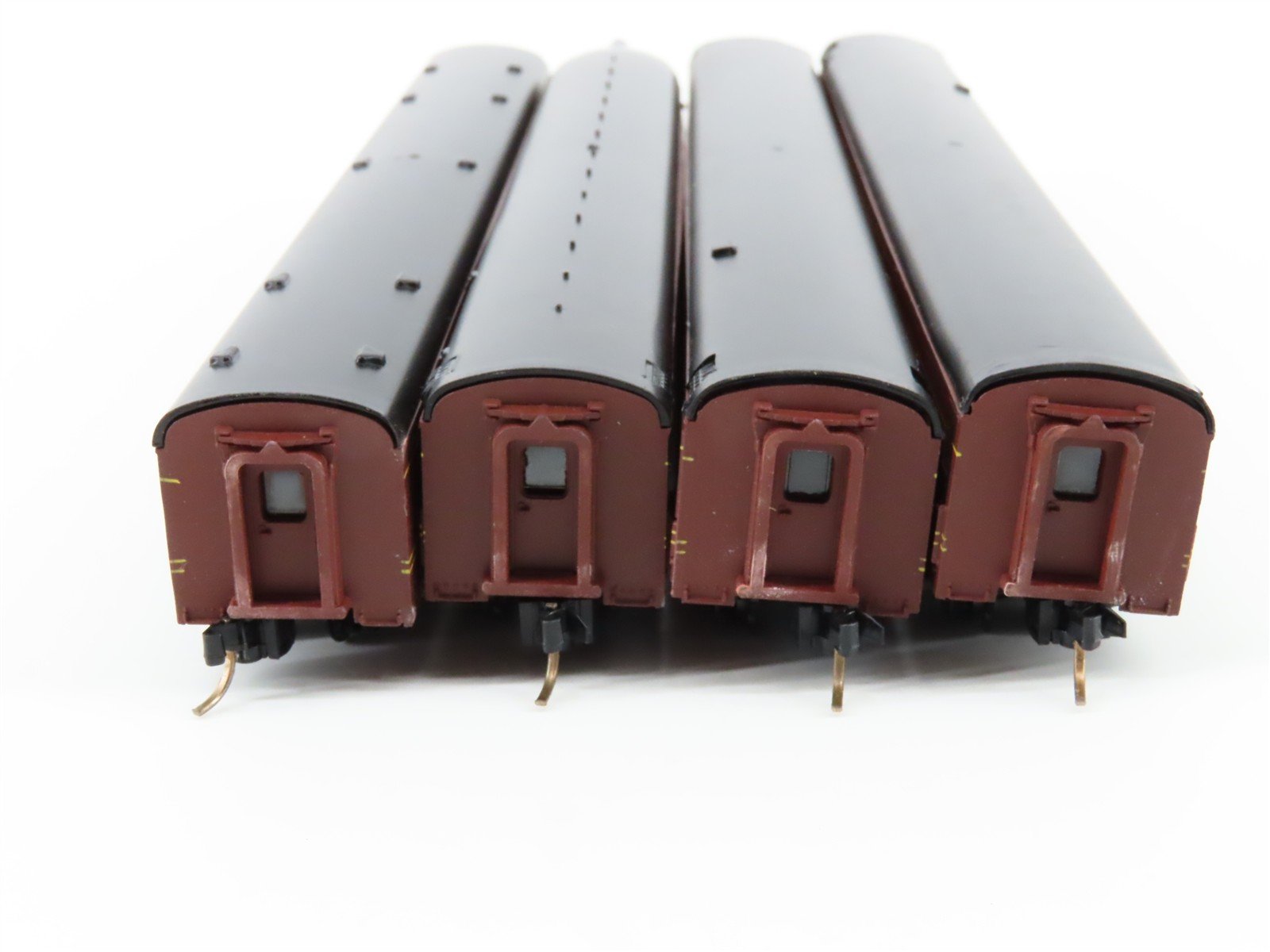 N Scale Con-Cor PRR Pennsylvania 85' Baggage, Obs, Coach Passenger 4-Car Set