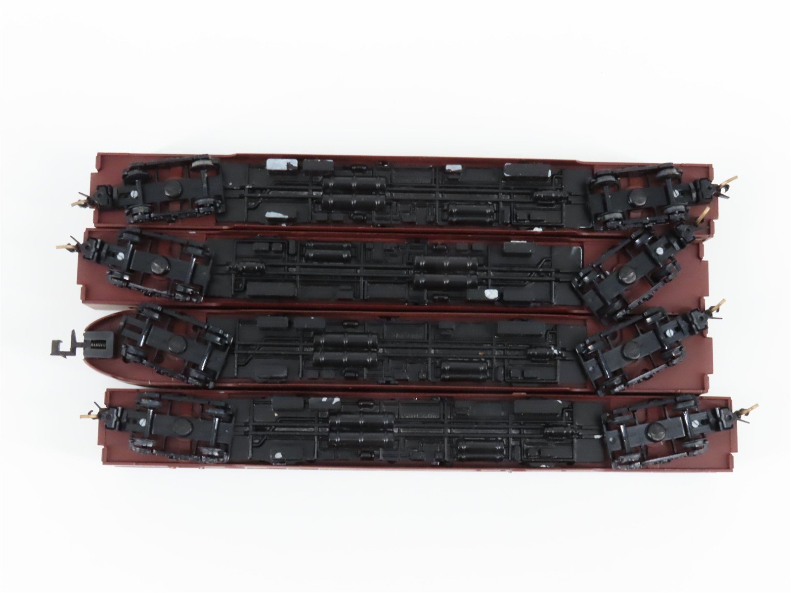 N Scale Con-Cor PRR Pennsylvania 85' Baggage, Obs, Coach Passenger 4-Car Set