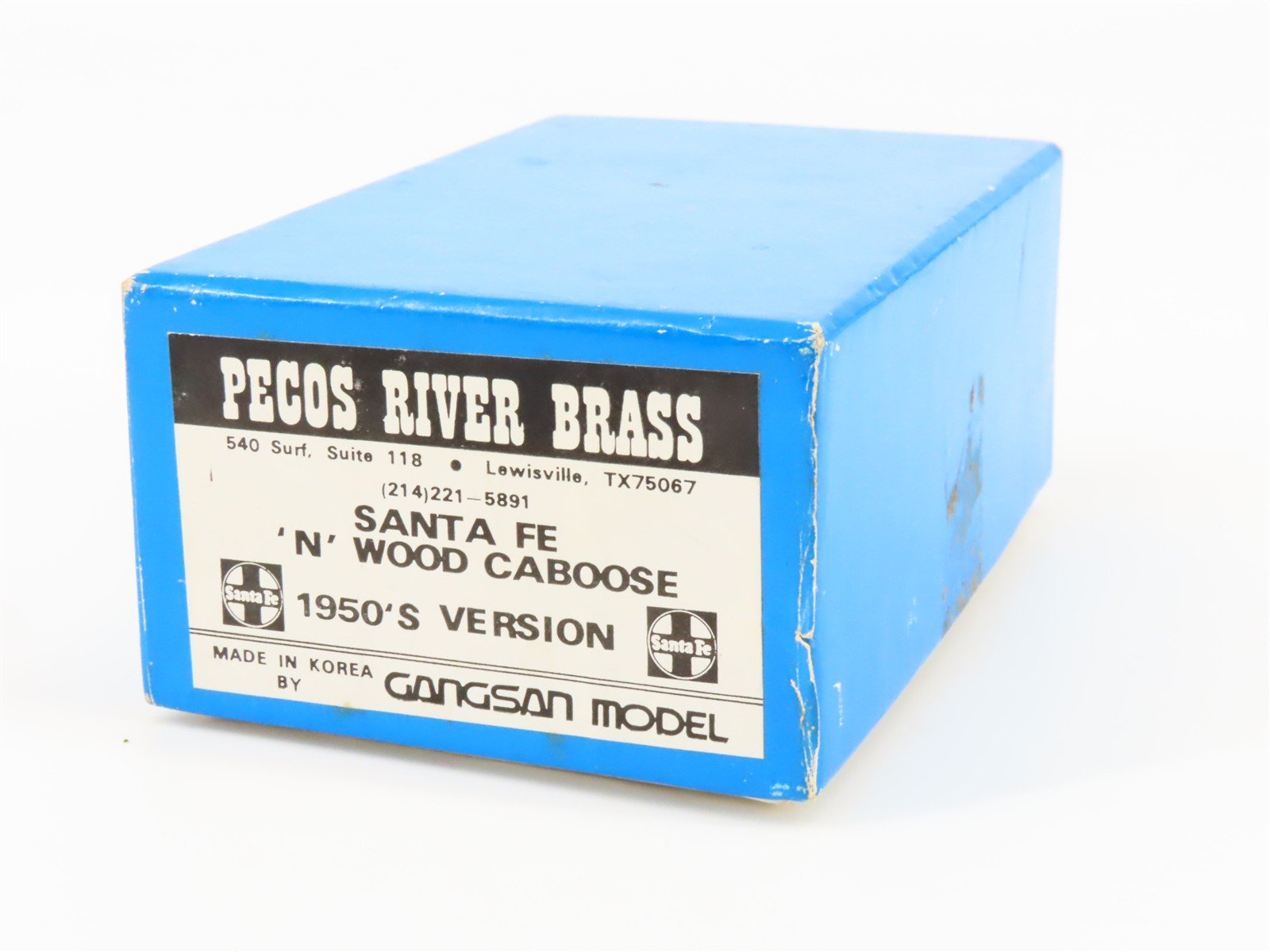 N Scale Pecos River BRASS Unlettered Wood Caboose