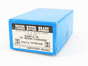 N Scale Pecos River BRASS Unlettered Wood Caboose