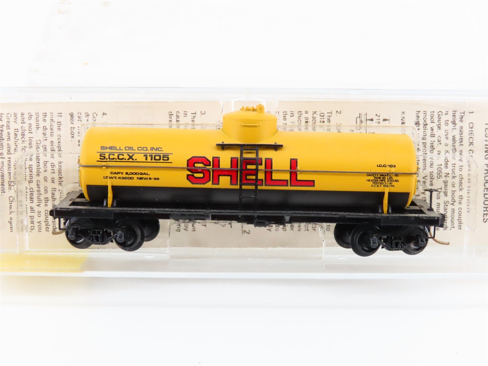N Scale Micro-Trains/Kadee 65092 SCCX Shell Single Dome Tankcar #1105