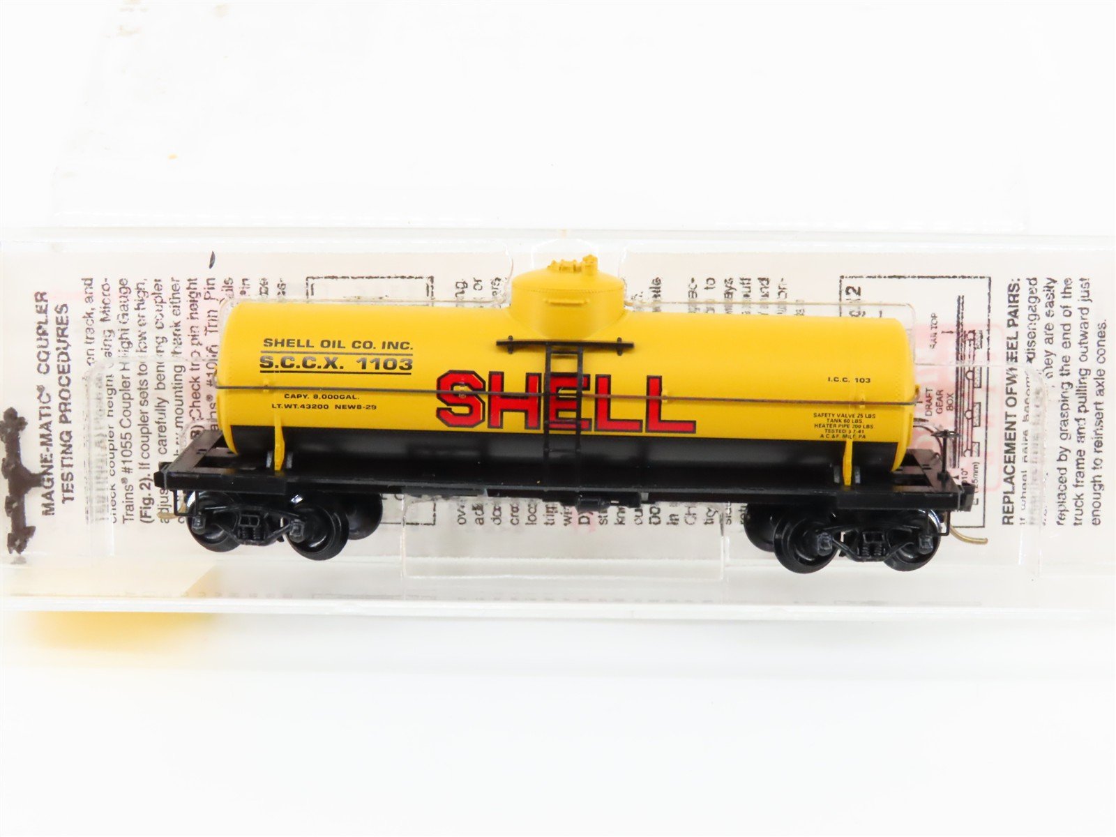 N Scale Micro-Trains MTL 65092 SCCX Shell Single Dome Tankcar #1103